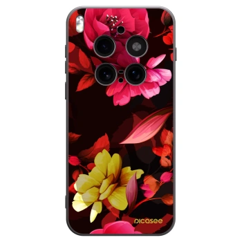 Picasee husă neagră din silicon pentru Vivo X300 Pro - Dark Peonny