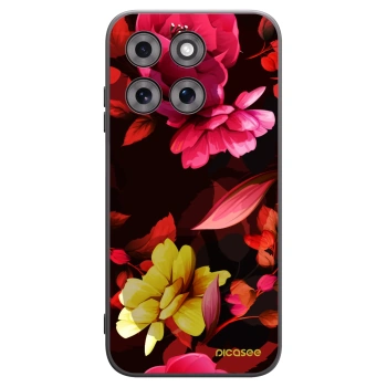 Picasee husă neagră din silicon pentru Motorola Moto G77 - Dark Peonny