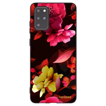 Picasee husă neagră din silicon pentru Samsung Galaxy S20+ G985F - Dark Peonny