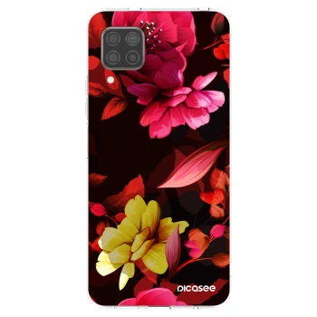 Picasee husă transparentă din silicon pentru Huawei P40 Lite - Dark Peonny