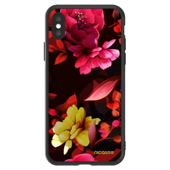 Picasee ULTIMATE CASE pentru Apple iPhone X/XS - Dark Peonny