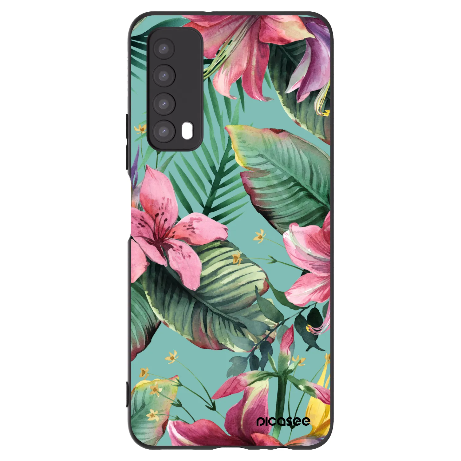 Picasee husă neagră din silicon pentru Huawei P Smart 2021 - Hawaii