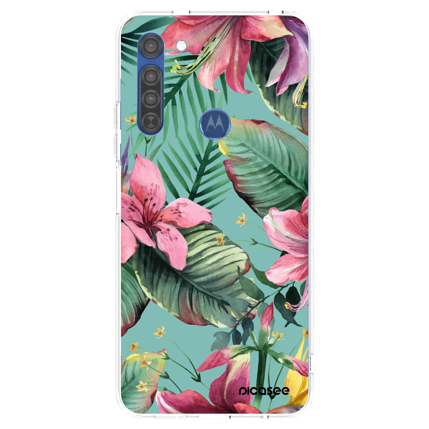 Picasee husă transparentă din silicon pentru Motorola Moto G8 - Hawaii