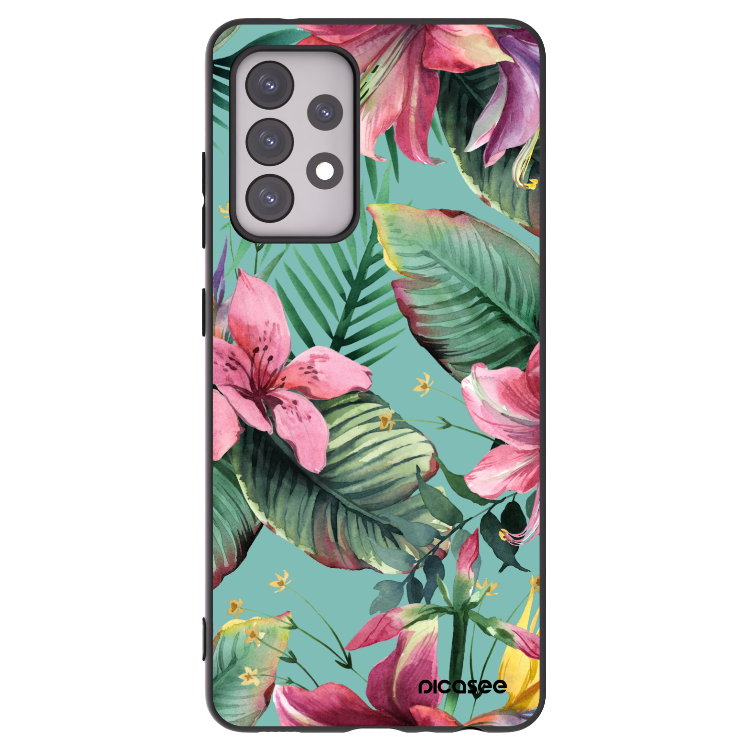 Picasee husă neagră din silicon pentru Samsung Galaxy A52 5G A525F - Hawaii