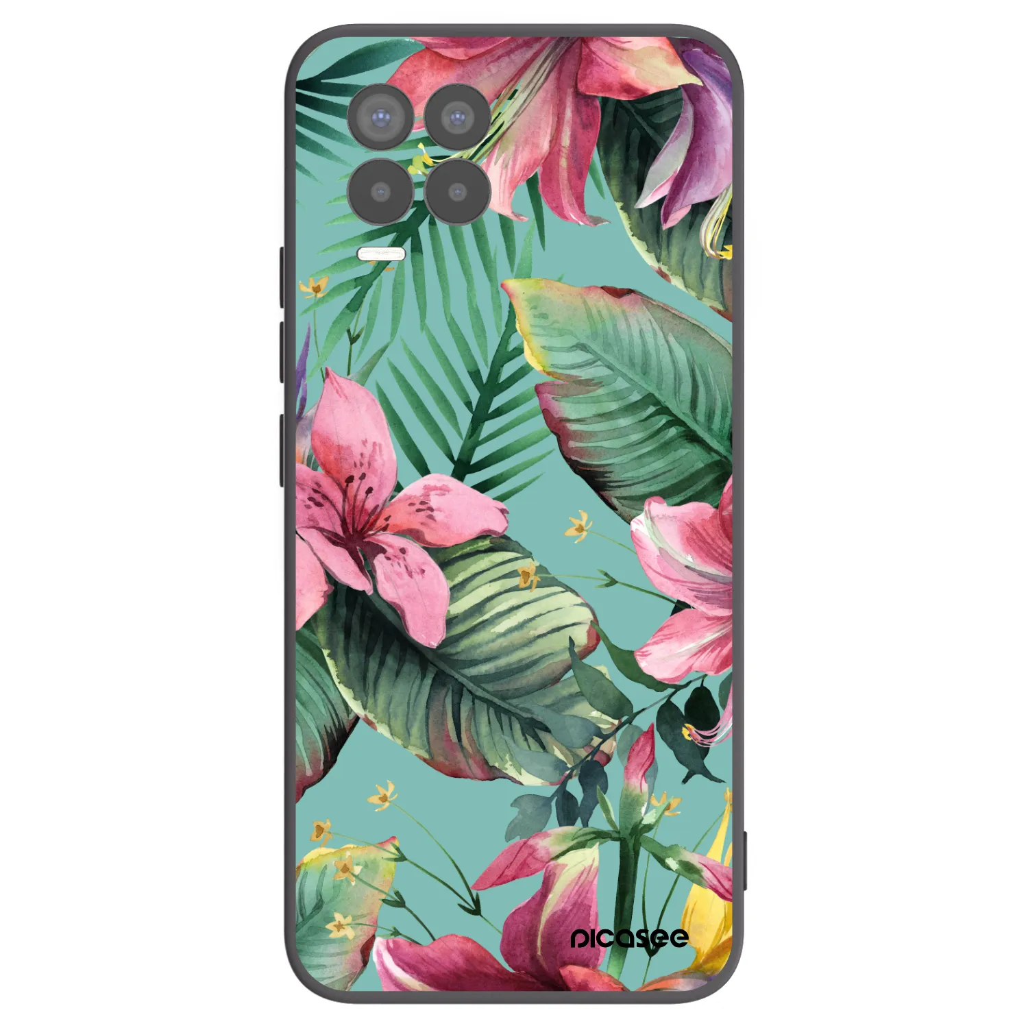 Picasee husă neagră din silicon pentru Realme 8 Pro - Hawaii