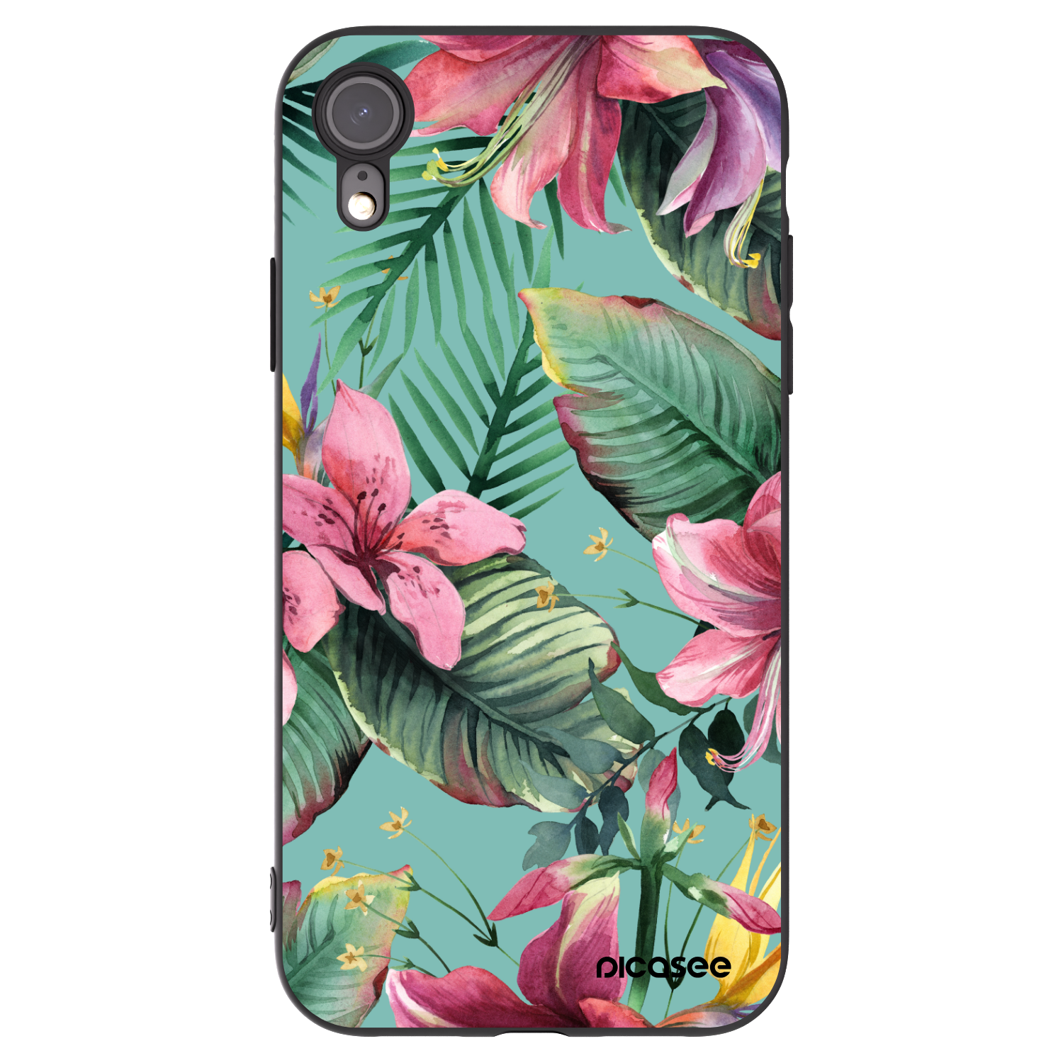 Picasee husă neagră din silicon pentru Apple iPhone XR - Hawaii
