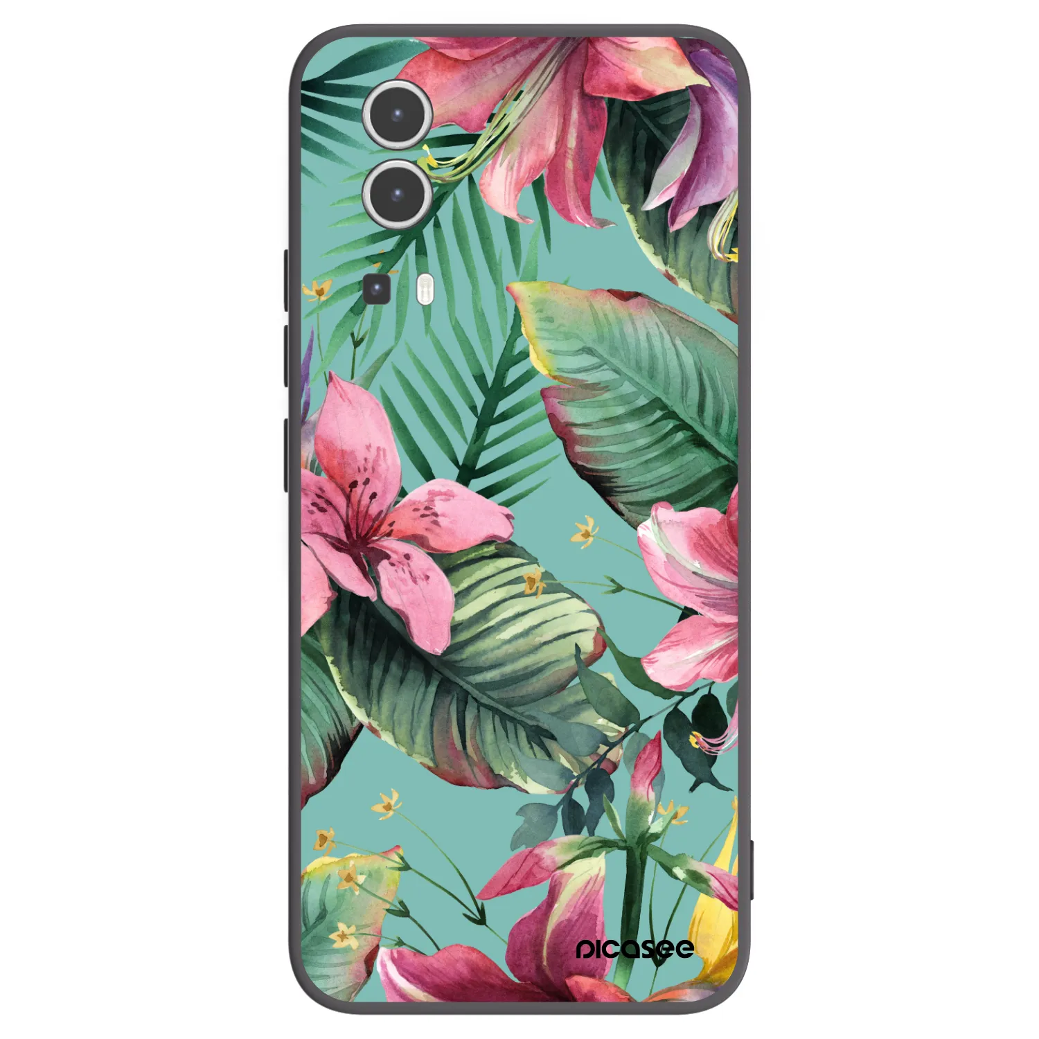 Picasee husă neagră din silicon pentru Vivo Y72 5G - Hawaii