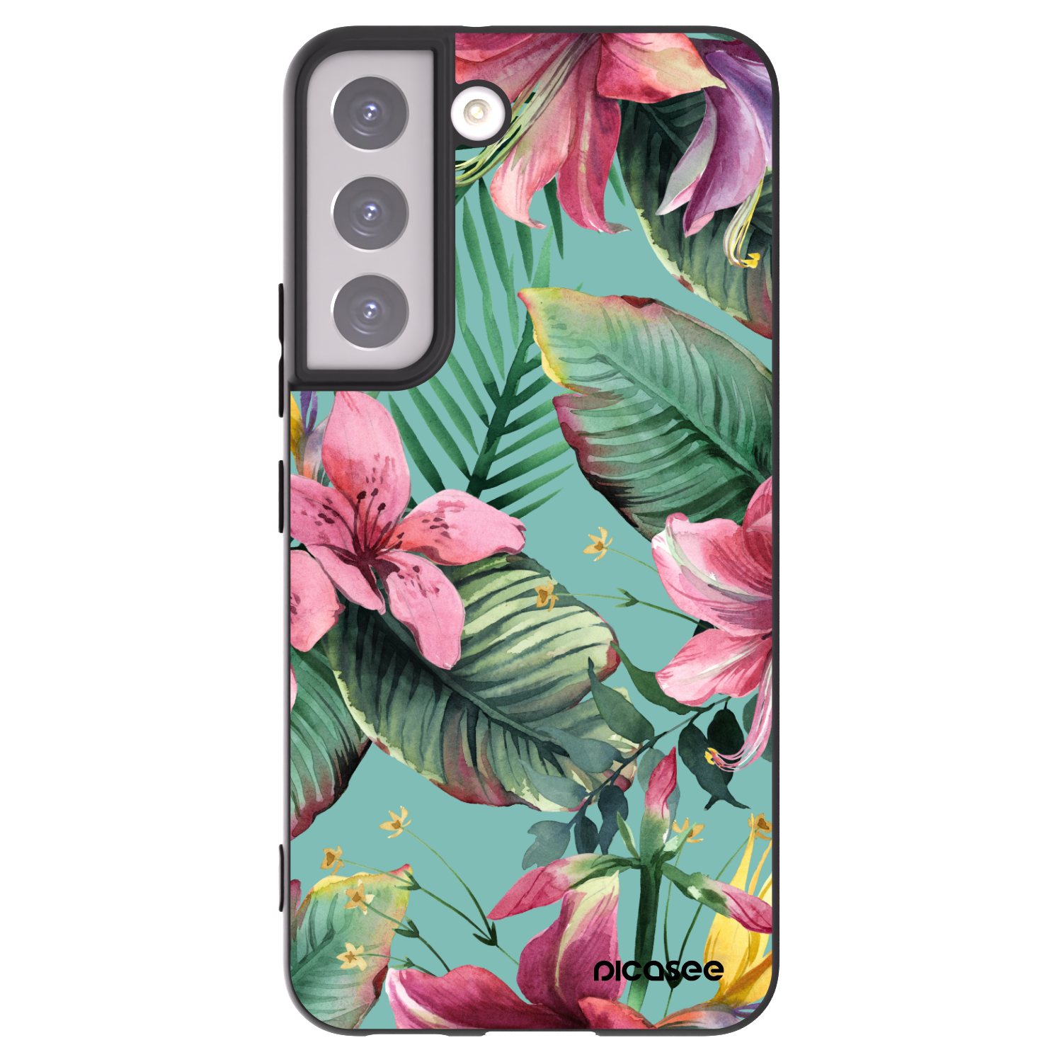 Picasee husă neagră din silicon pentru Samsung Galaxy S22 5G - Hawaii