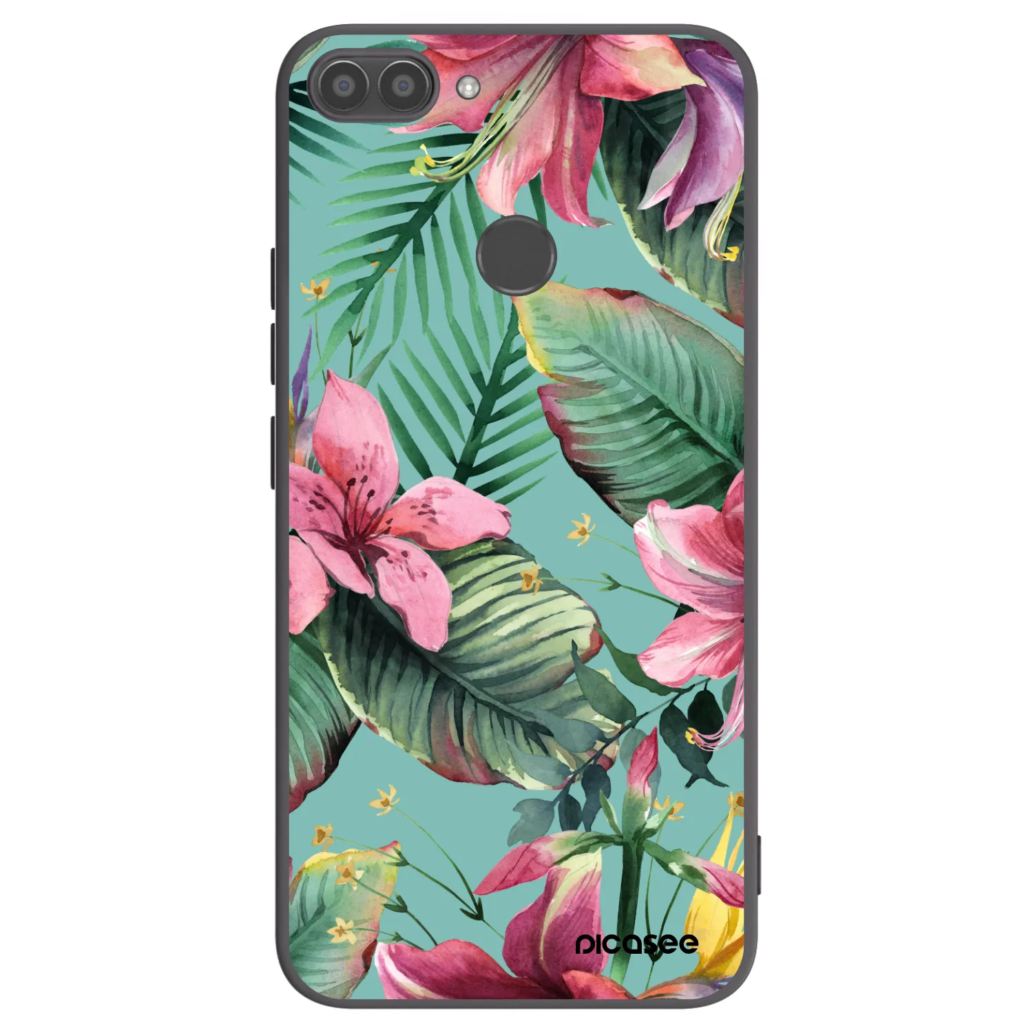 Picasee husă neagră din silicon pentru Huawei P Smart - Hawaii