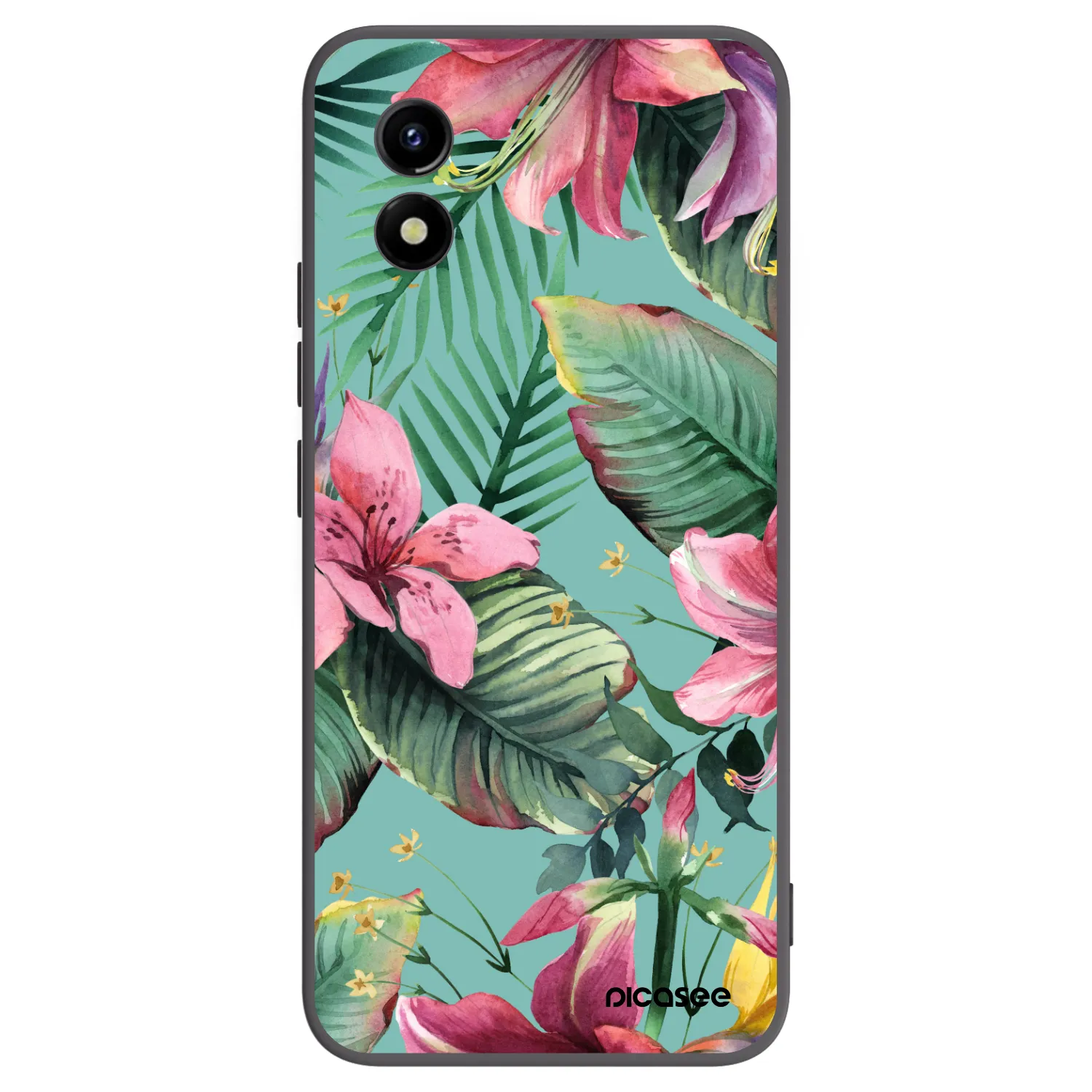 Picasee husă neagră din silicon pentru Vivo Y01 - Hawaii