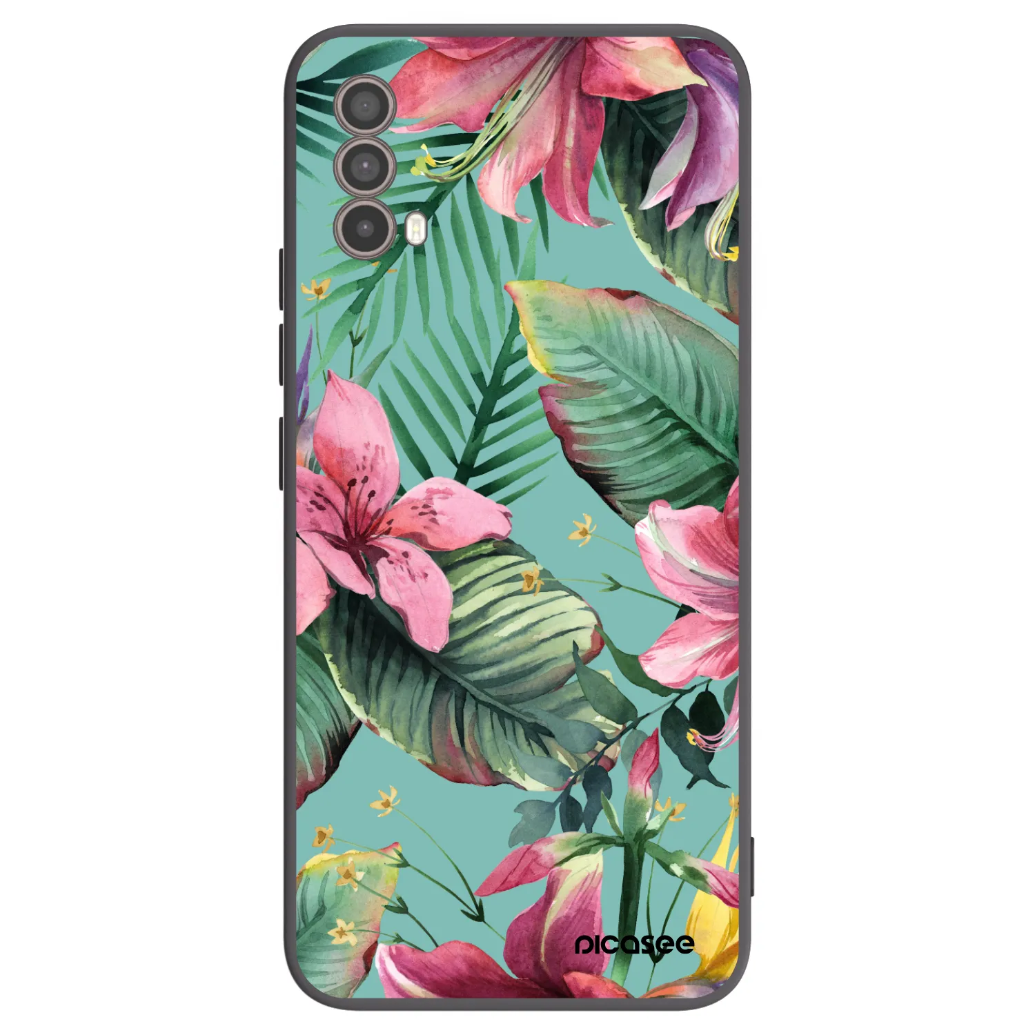 Picasee husă neagră din silicon pentru Motorola Moto E40 - Hawaii