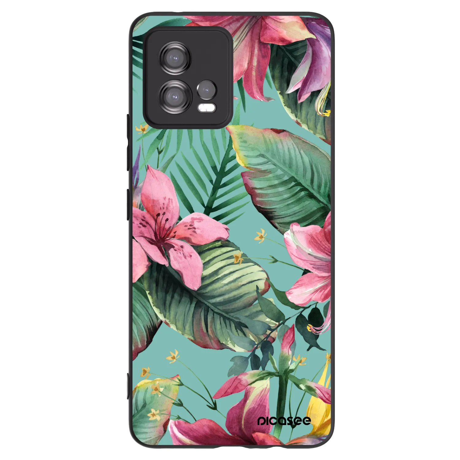Picasee husă neagră din silicon pentru Motorola Moto G72 - Hawaii