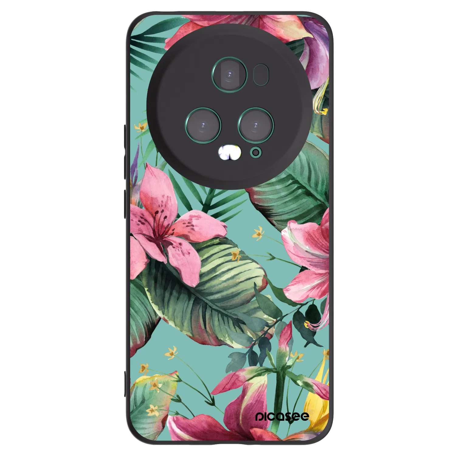 Picasee husă neagră din silicon pentru Honor Magic5 Pro - Hawaii