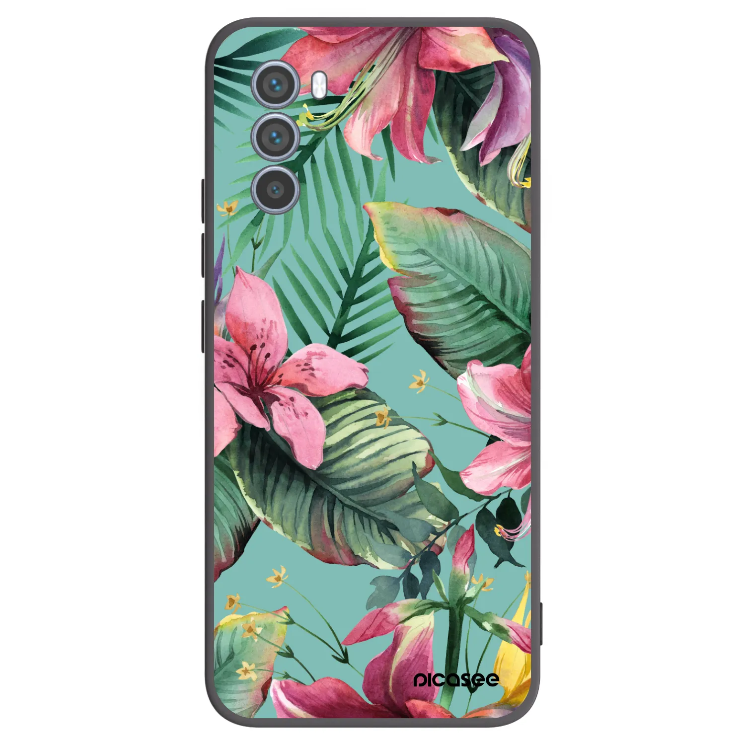 Picasee husă neagră din silicon pentru Motorola Moto G62 - Hawaii