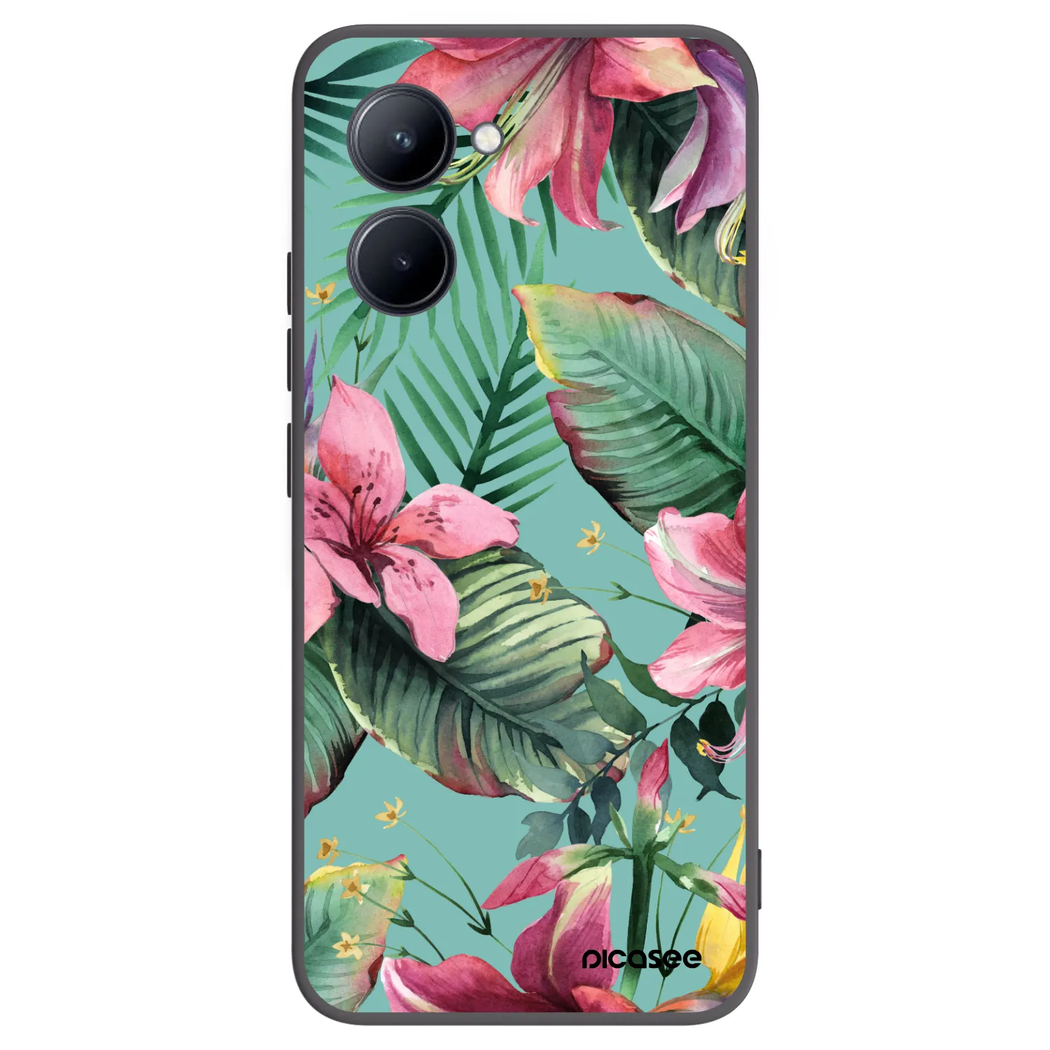Picasee husă neagră din silicon pentru Realme C33 (2023) - Hawaii