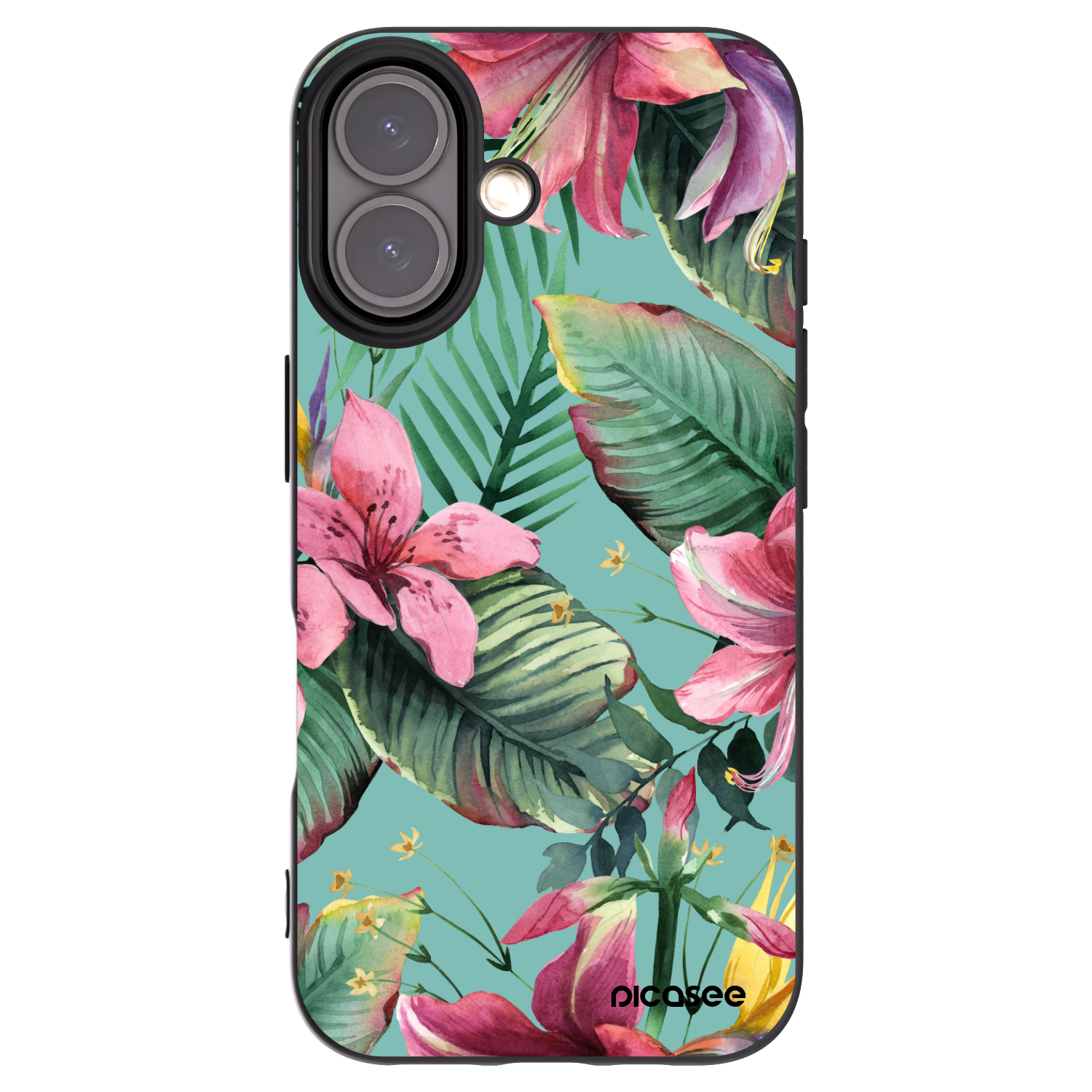 Picasee husă neagră din silicon pentru Apple iPhone 16 - Hawaii