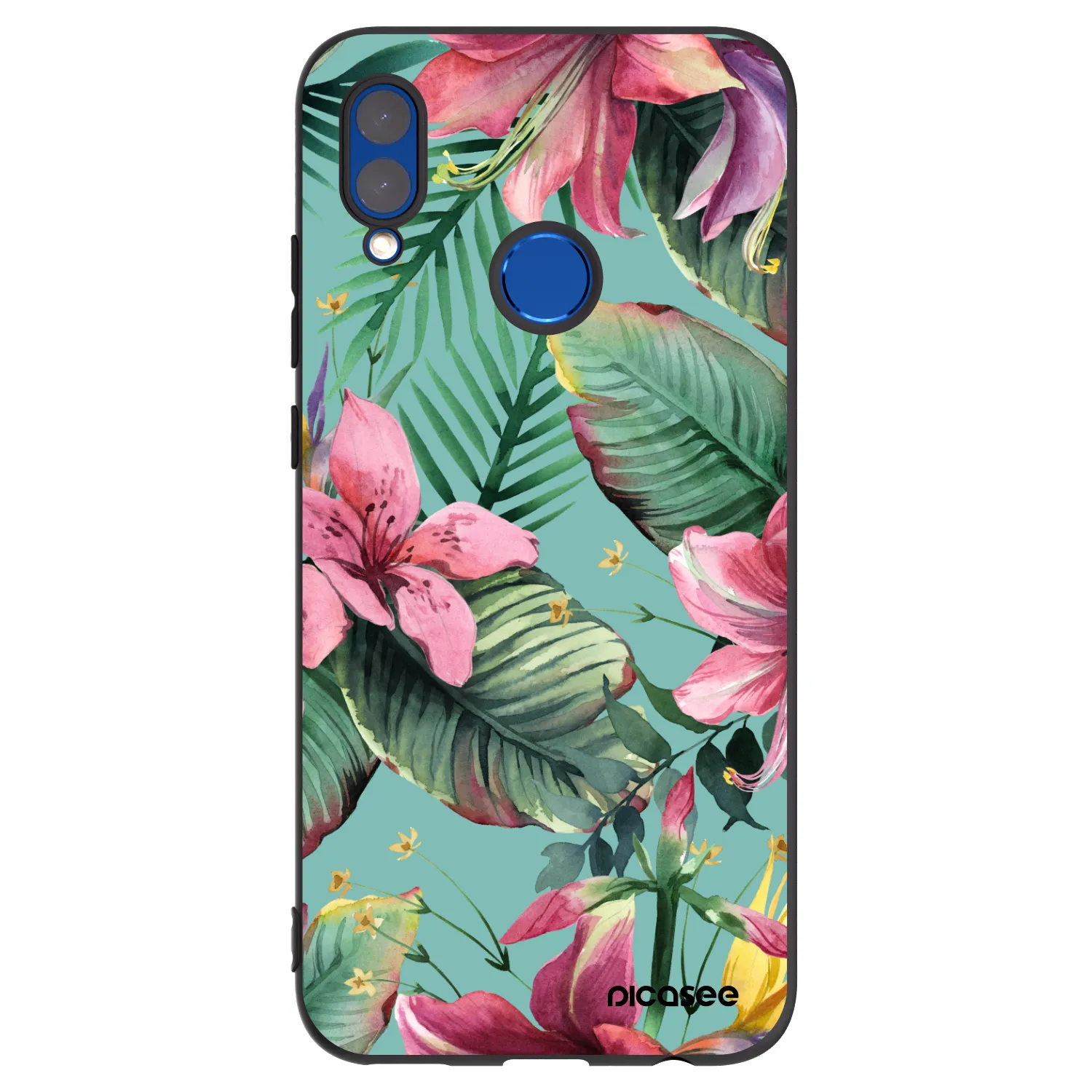 Picasee husă neagră din silicon pentru Honor 10 Lite - Hawaii