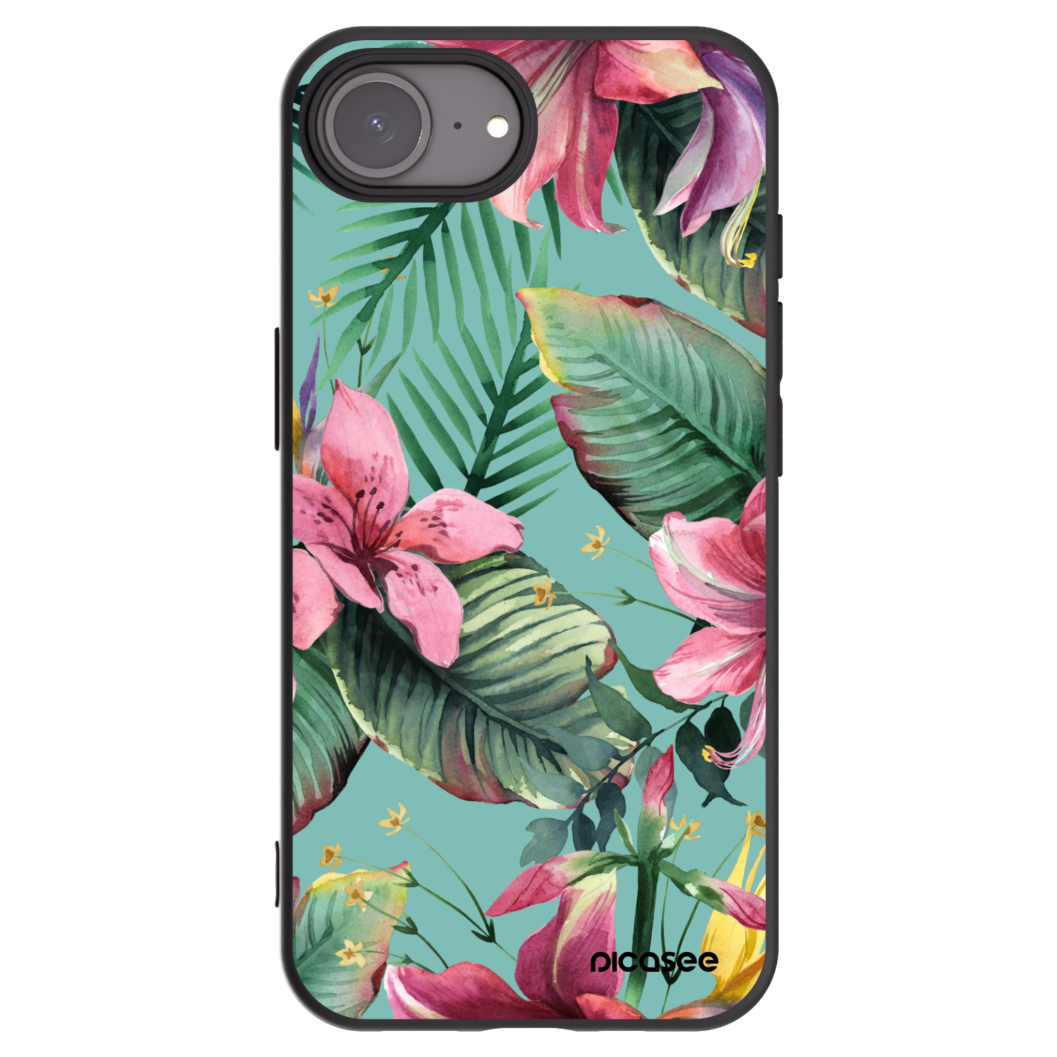 Picasee husă neagră din silicon pentru Apple iPhone 16e - Hawaii