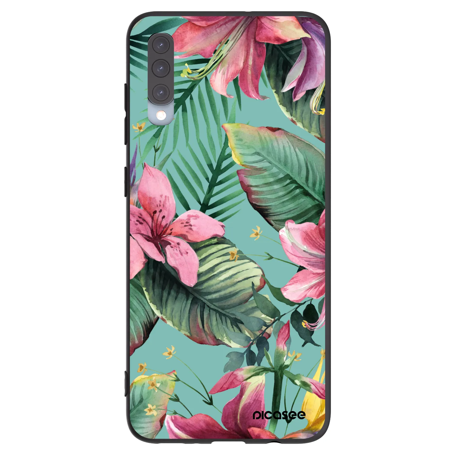 Picasee husă neagră din silicon pentru Samsung Galaxy A70 A705F - Hawaii
