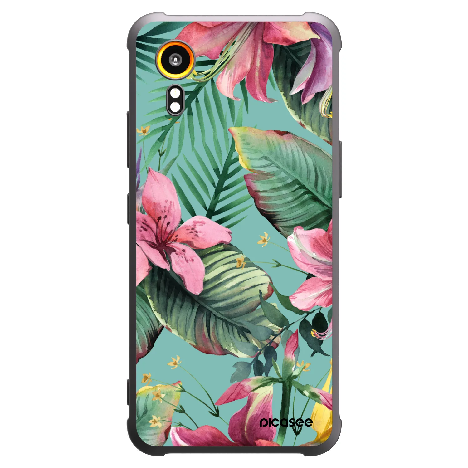 Picasee husă neagră din silicon pentru Samsung Galaxy Xcover 7 - Hawaii