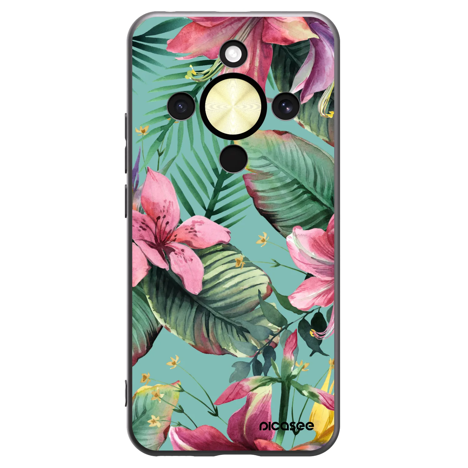 Picasee husă neagră din silicon pentru Honor Magic8 Lite 5G - Hawaii
