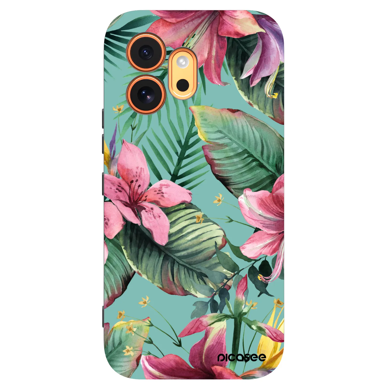Picasee husă neagră din silicon pentru Honor 600 - Hawaii