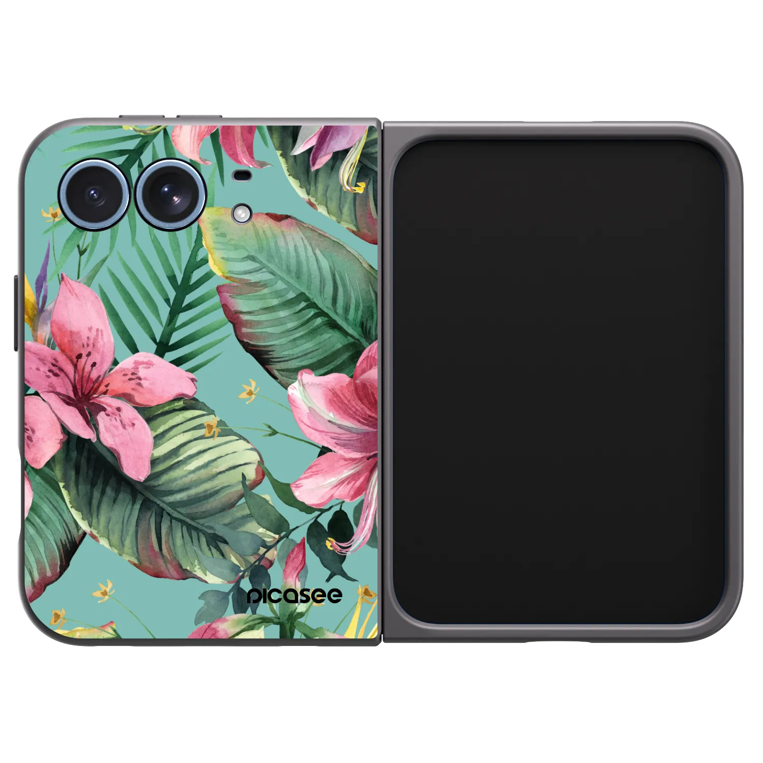 Picasee husă neagră din silicon pentru Apple iPhone Duo - Hawaii
