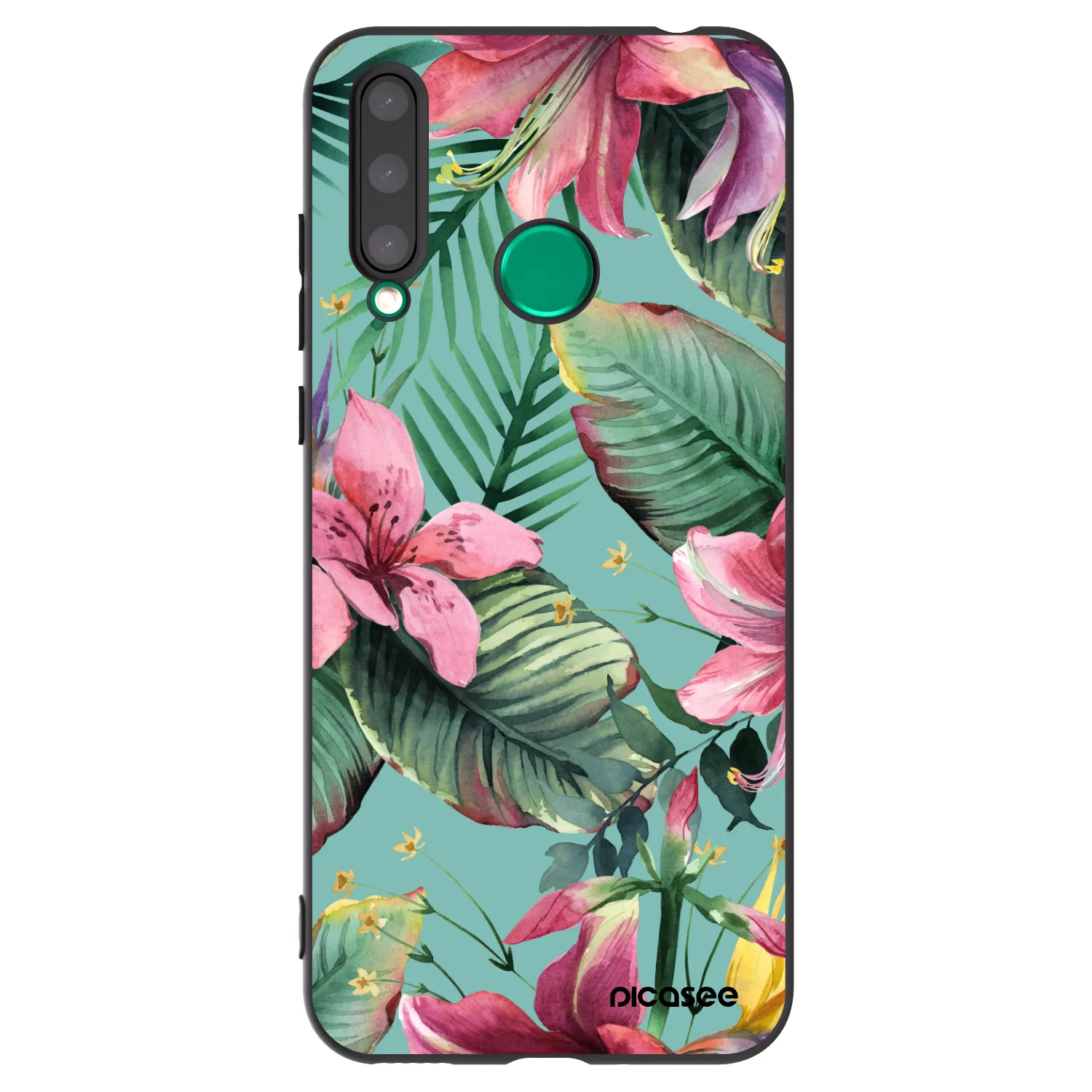Picasee husă neagră din silicon pentru Honor 20 Lite - Hawaii