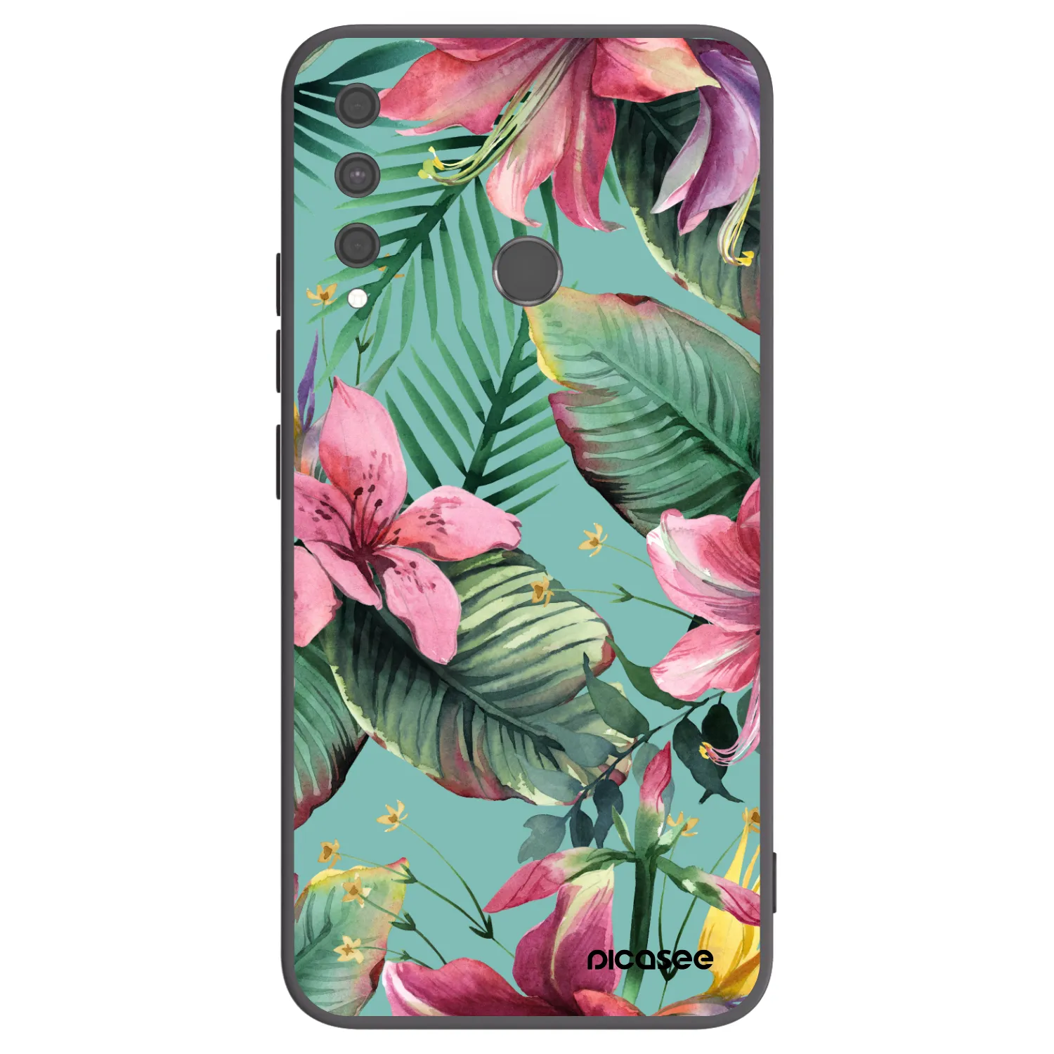 Picasee husă neagră din silicon pentru Huawei P40 Lite E - Hawaii