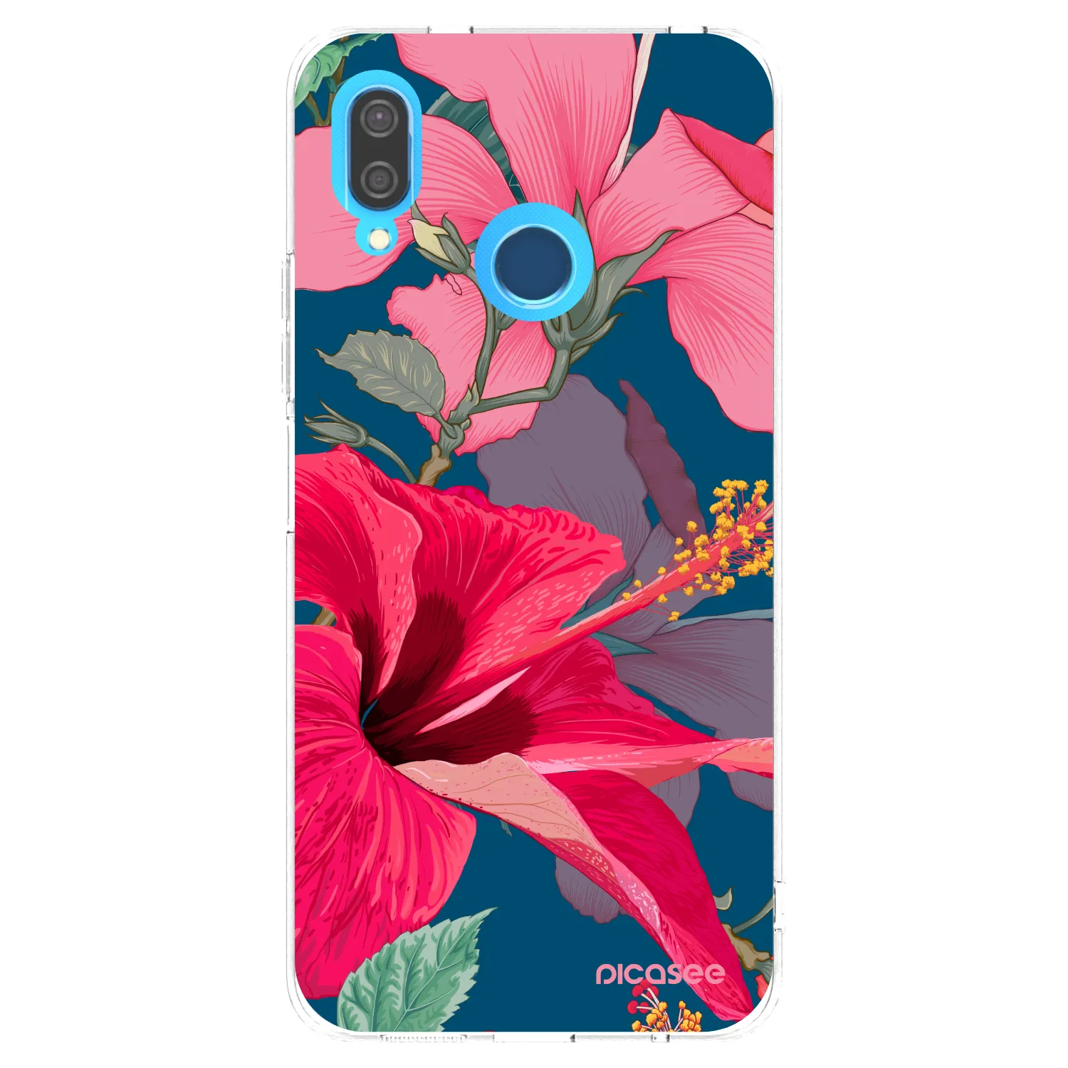 Picasee husă transparentă din silicon pentru Huawei P20 Lite - Hibiscus