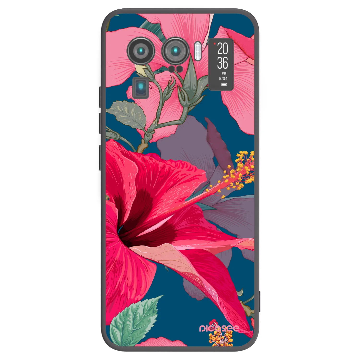 Picasee husă neagră din silicon pentru Xiaomi Mi 11 Ultra - Hibiscus
