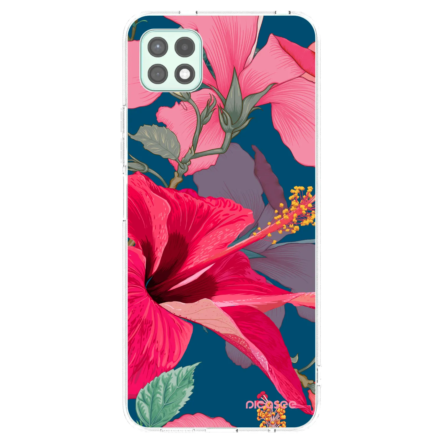Picasee husă transparentă din silicon pentru Samsung Galaxy A22 A226B 5G - Hibiscus