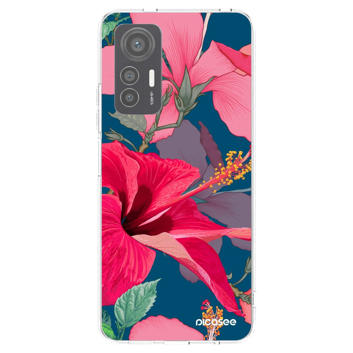 Picasee husă transparentă din silicon pentru Xiaomi 12 Lite - Hibiscus