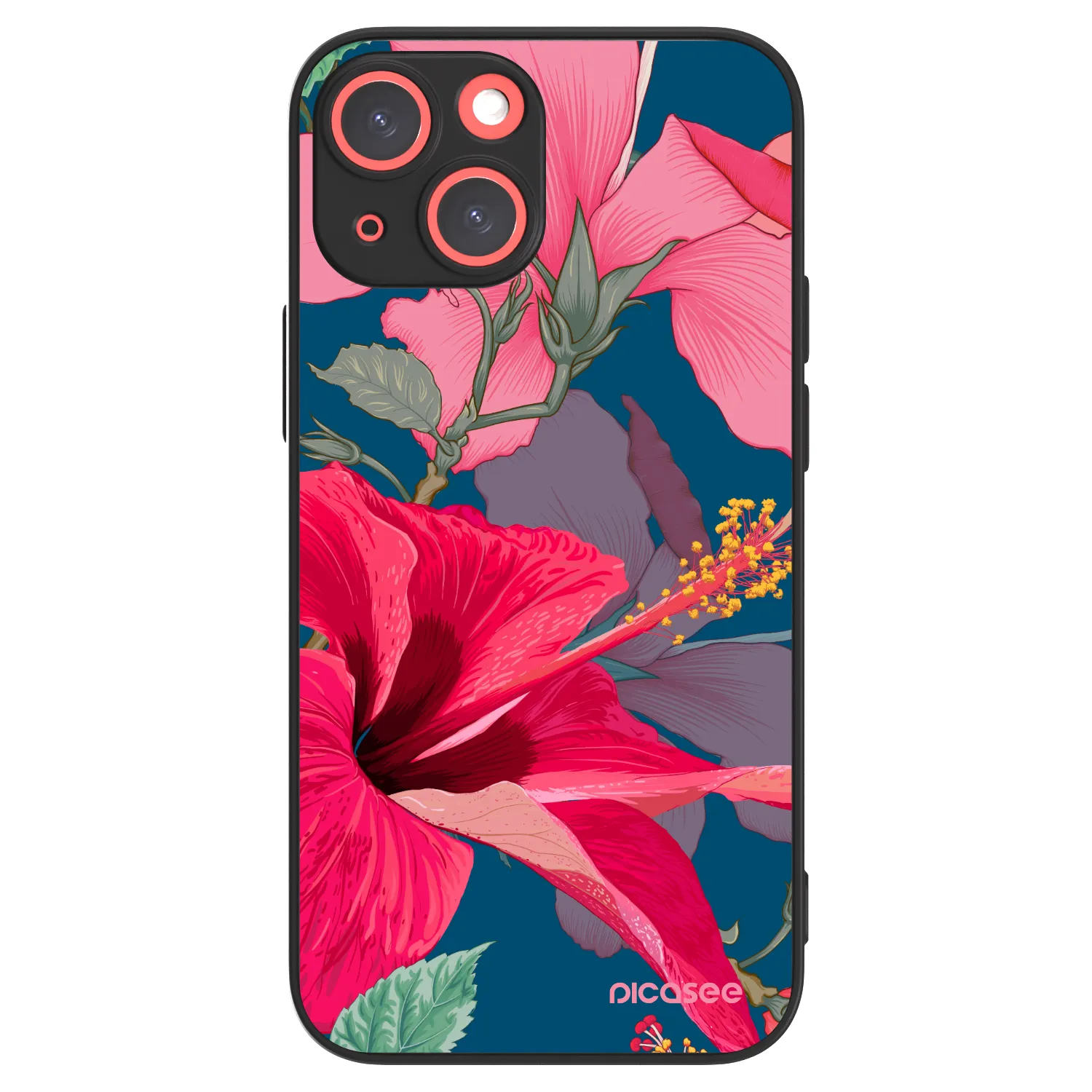Picasee ULTIMATE CASE MagSafe pentru Apple iPhone 13 mini - Hibiscus