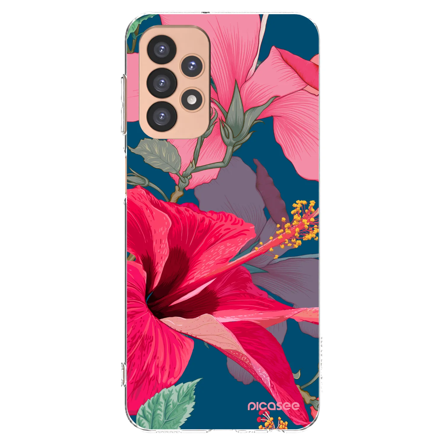 Picasee husă transparentă din silicon pentru Samsung Galaxy A23 A236B 5G - Hibiscus