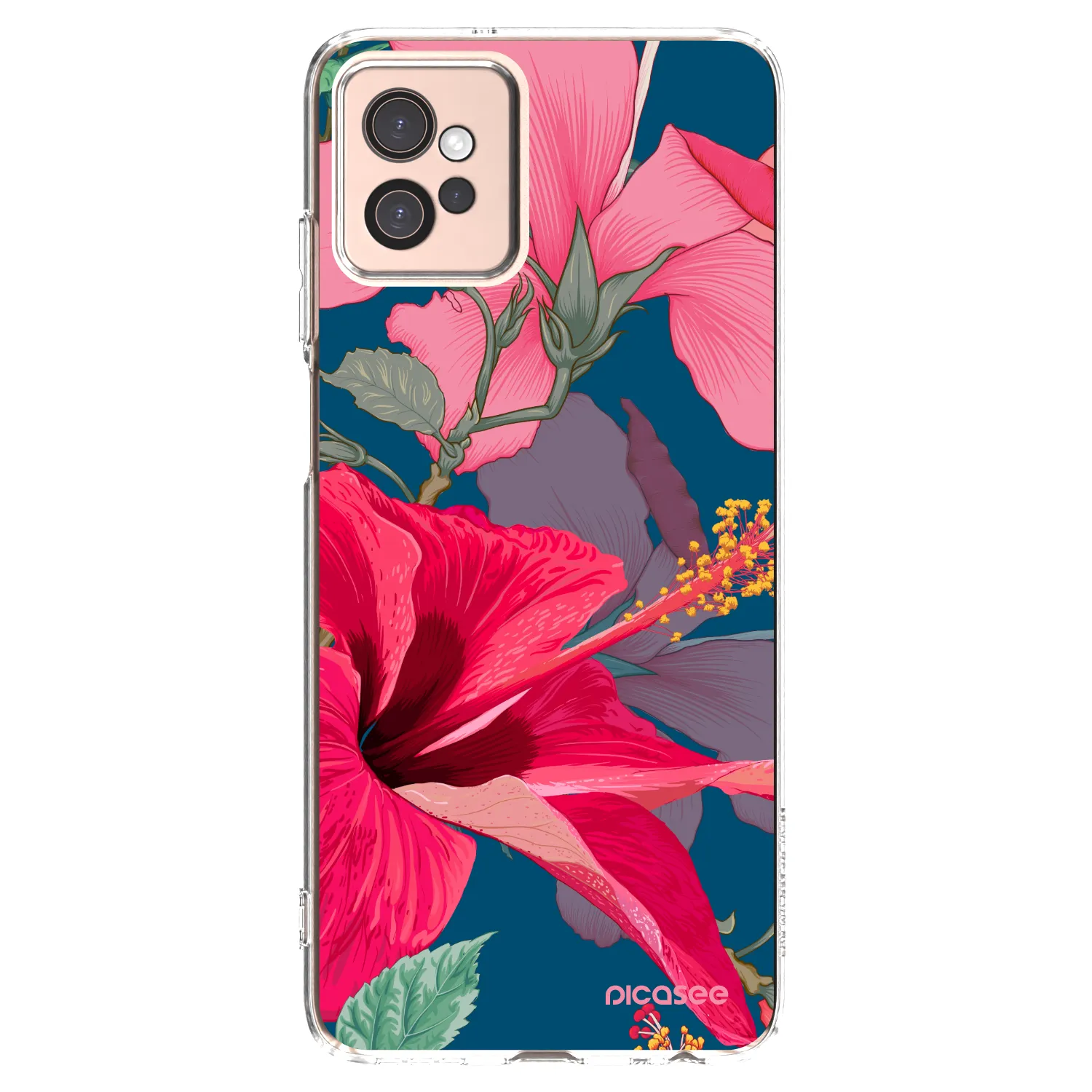 Picasee husă transparentă din silicon pentru Motorola Moto G32 - Hibiscus