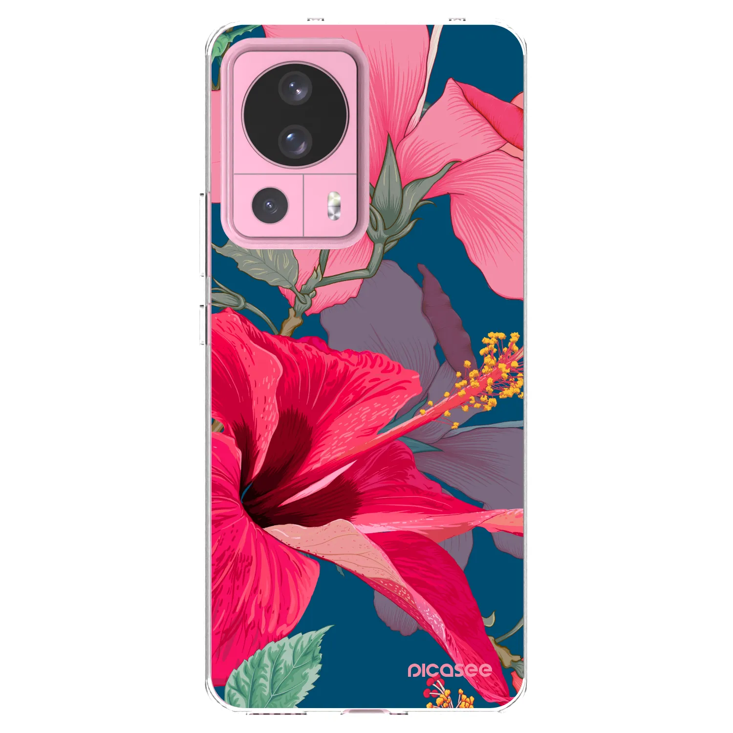 Picasee husă transparentă din silicon pentru Xiaomi 13 Lite - Hibiscus