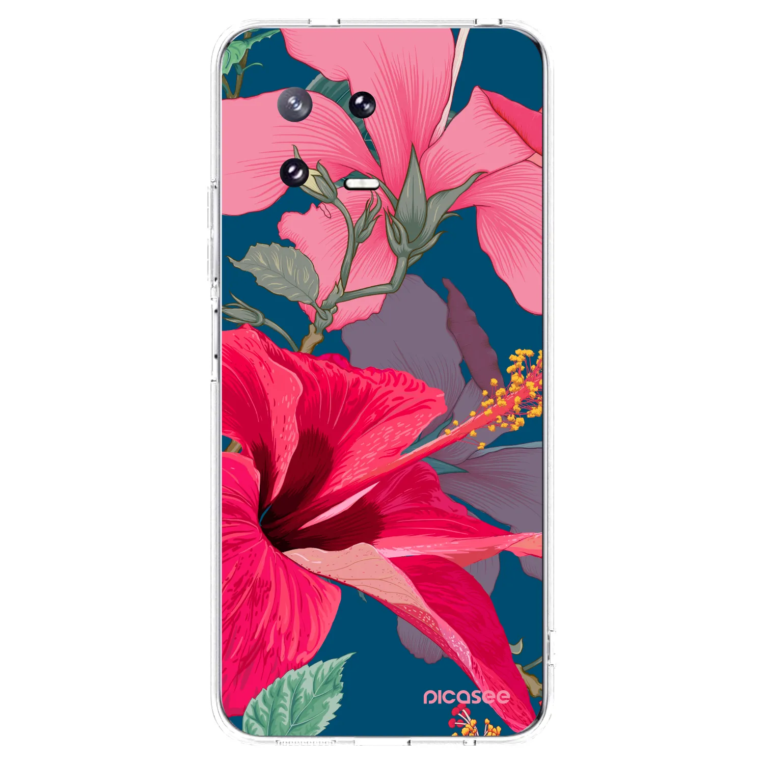 Picasee husă transparentă din silicon pentru Xiaomi 13 Pro - Hibiscus