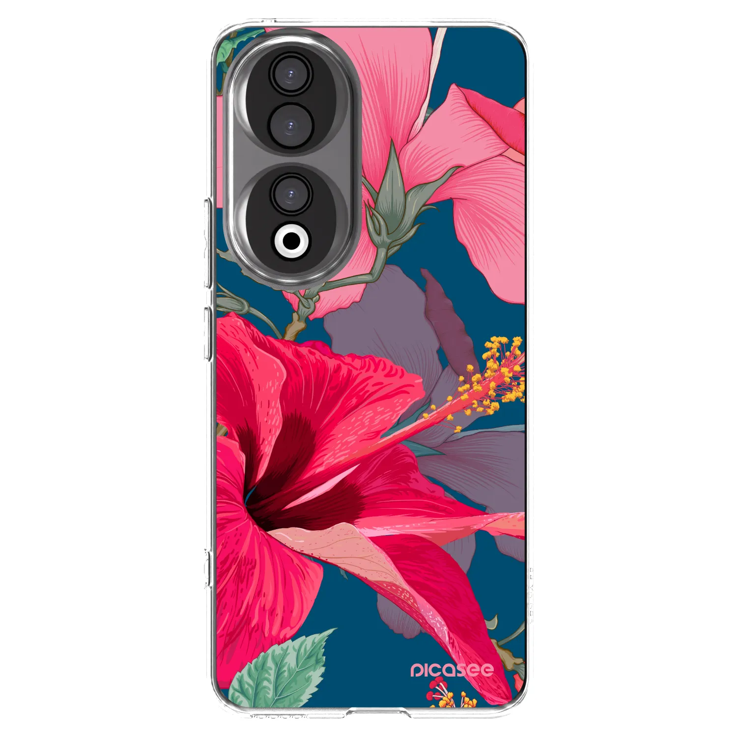 Picasee husă transparentă din silicon pentru Honor 90 5G - Hibiscus