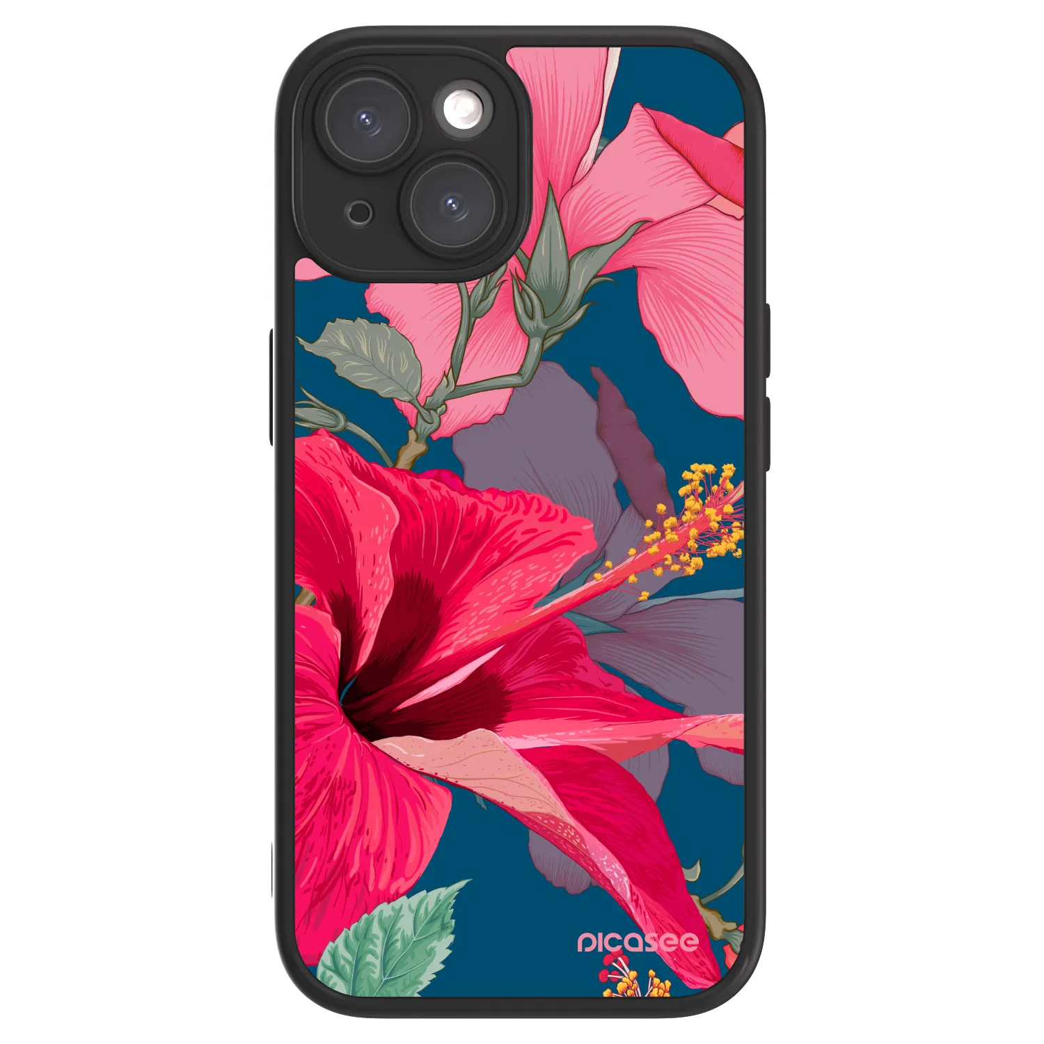 Picasee ULTIMATE CASE pentru Apple iPhone 15 - Hibiscus