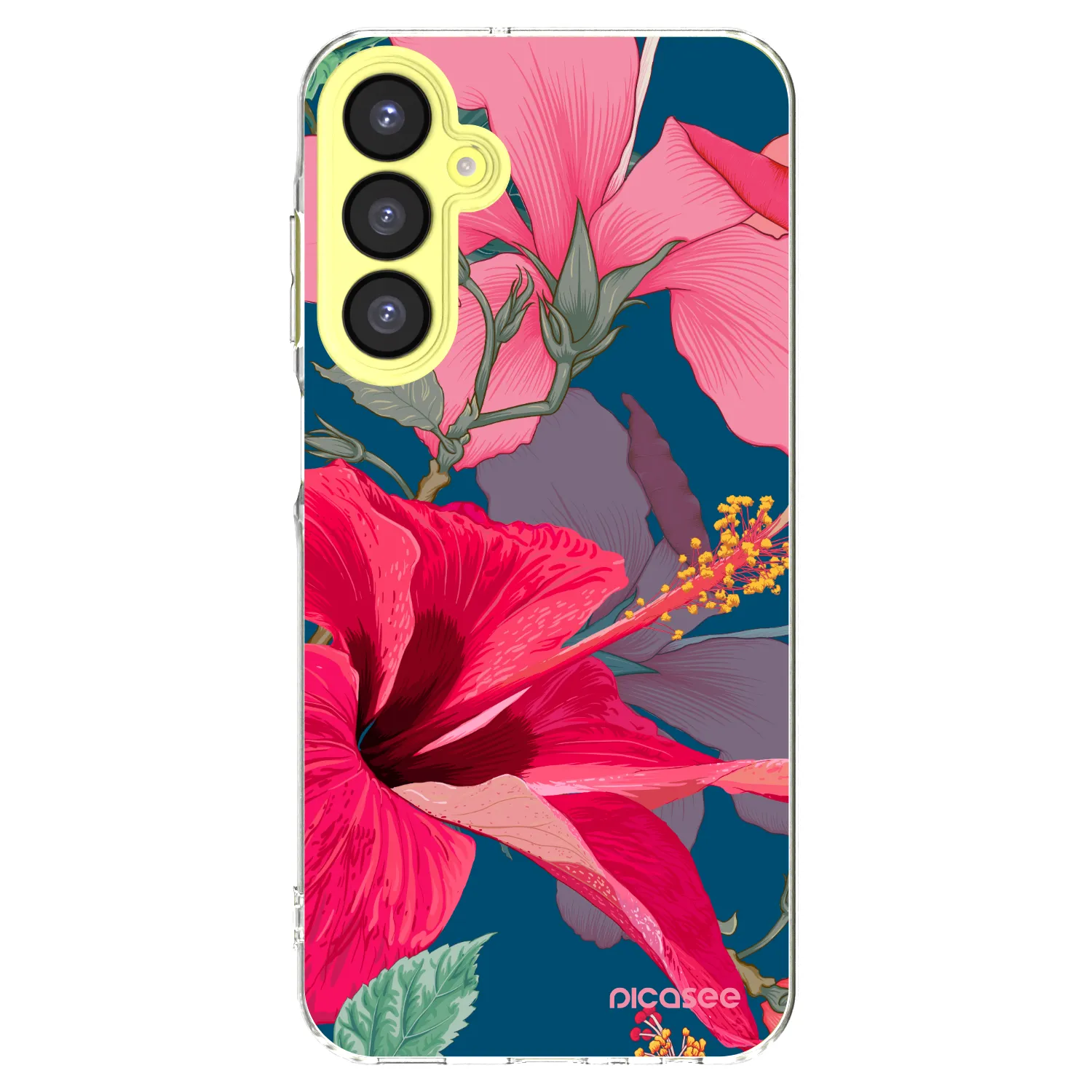 Picasee husă transparentă din silicon pentru Samsung Galaxy A25 A256B 5G - Hibiscus