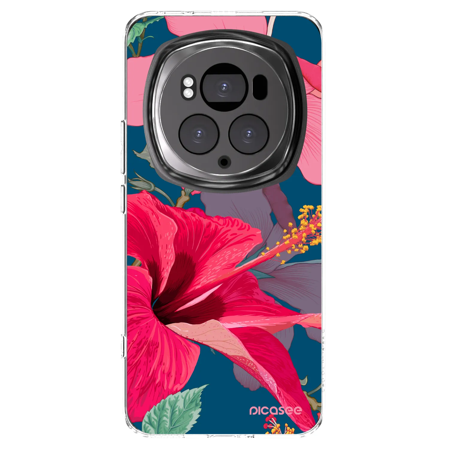 Picasee husă transparentă din silicon pentru Honor Magic6 Pro - Hibiscus