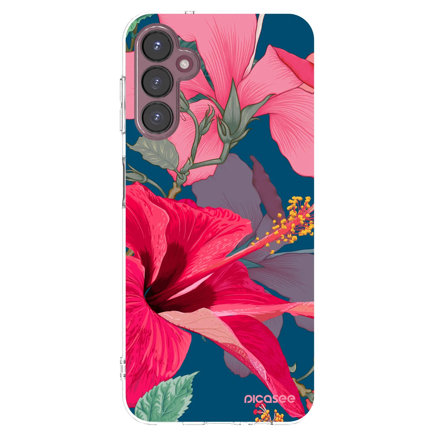 Picasee husă transparentă din silicon pentru Samsung Galaxy A05s A057G - Hibiscus