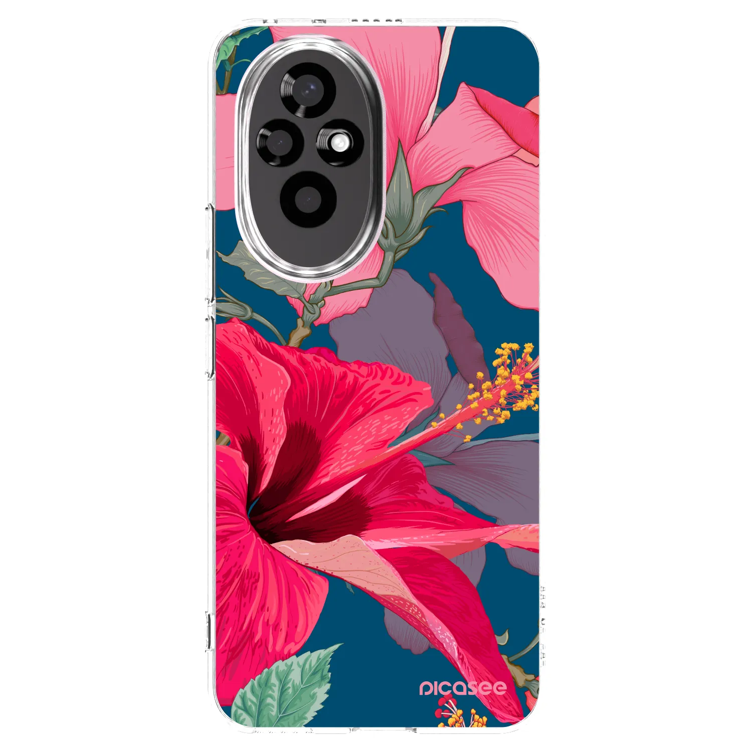 Picasee husă transparentă din silicon pentru Honor 200 5G - Hibiscus