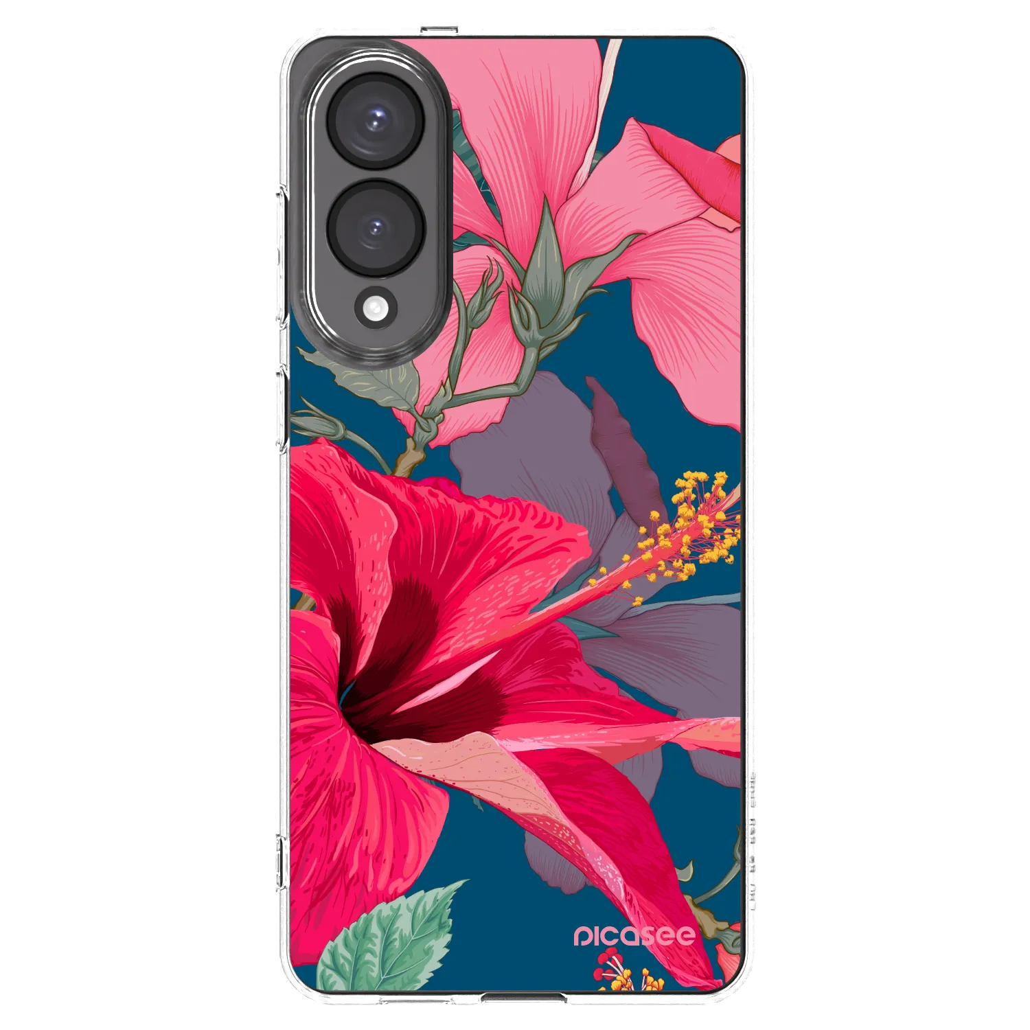Picasee husă transparentă din silicon pentru Samsung Galaxy S25 Edge 5G - Hibiscus