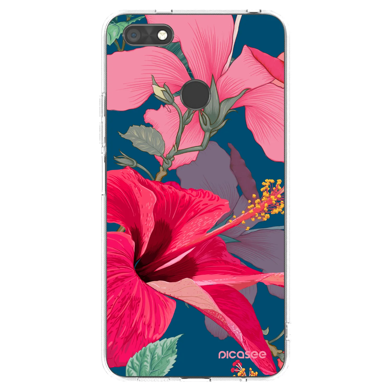 Picasee husă transparentă din silicon pentru Huawei P9 Lite Mini - Hibiscus