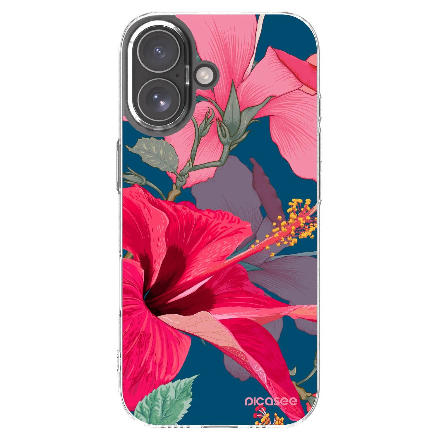 Picasee husă transparentă din silicon pentru Apple iPhone 17 - Hibiscus