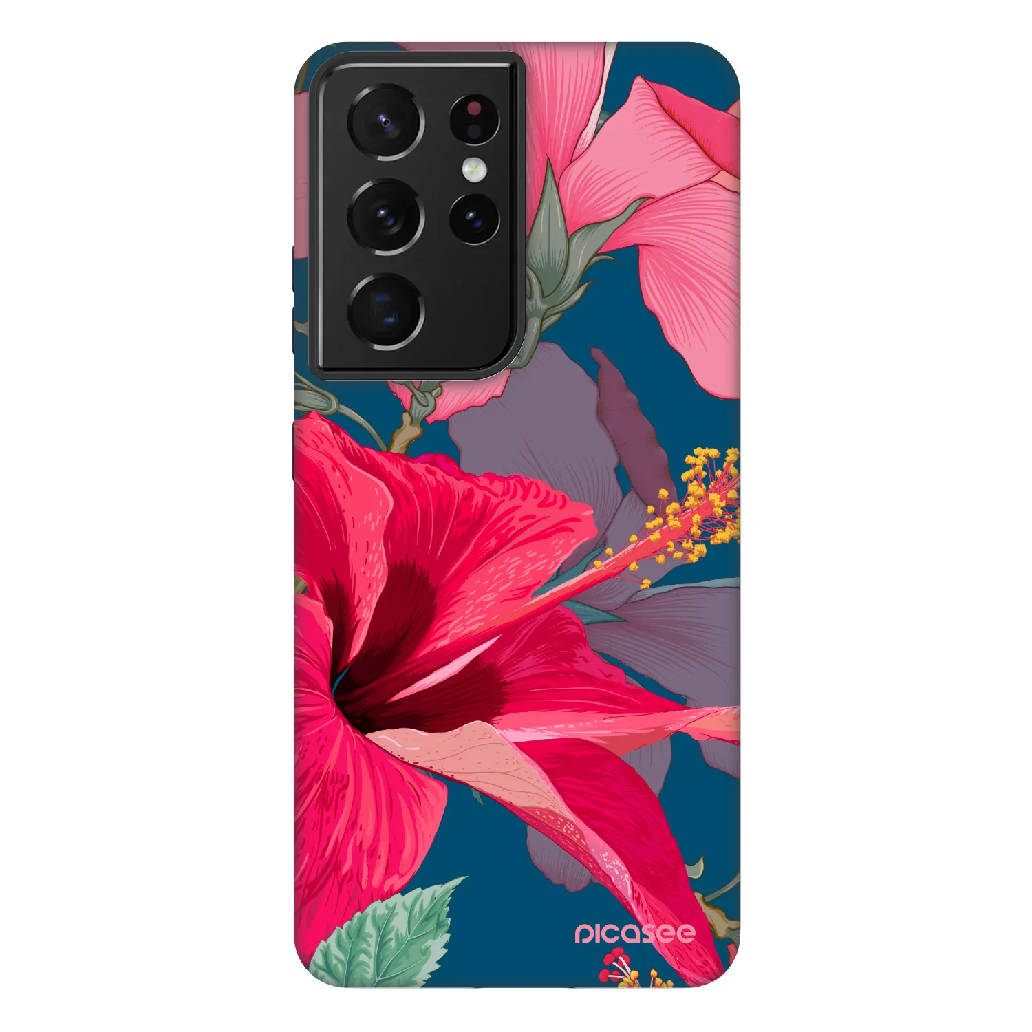 Picasee Fashion Case pentru Samsung Galaxy S21 Ultra 5G G998B - Hibiscus