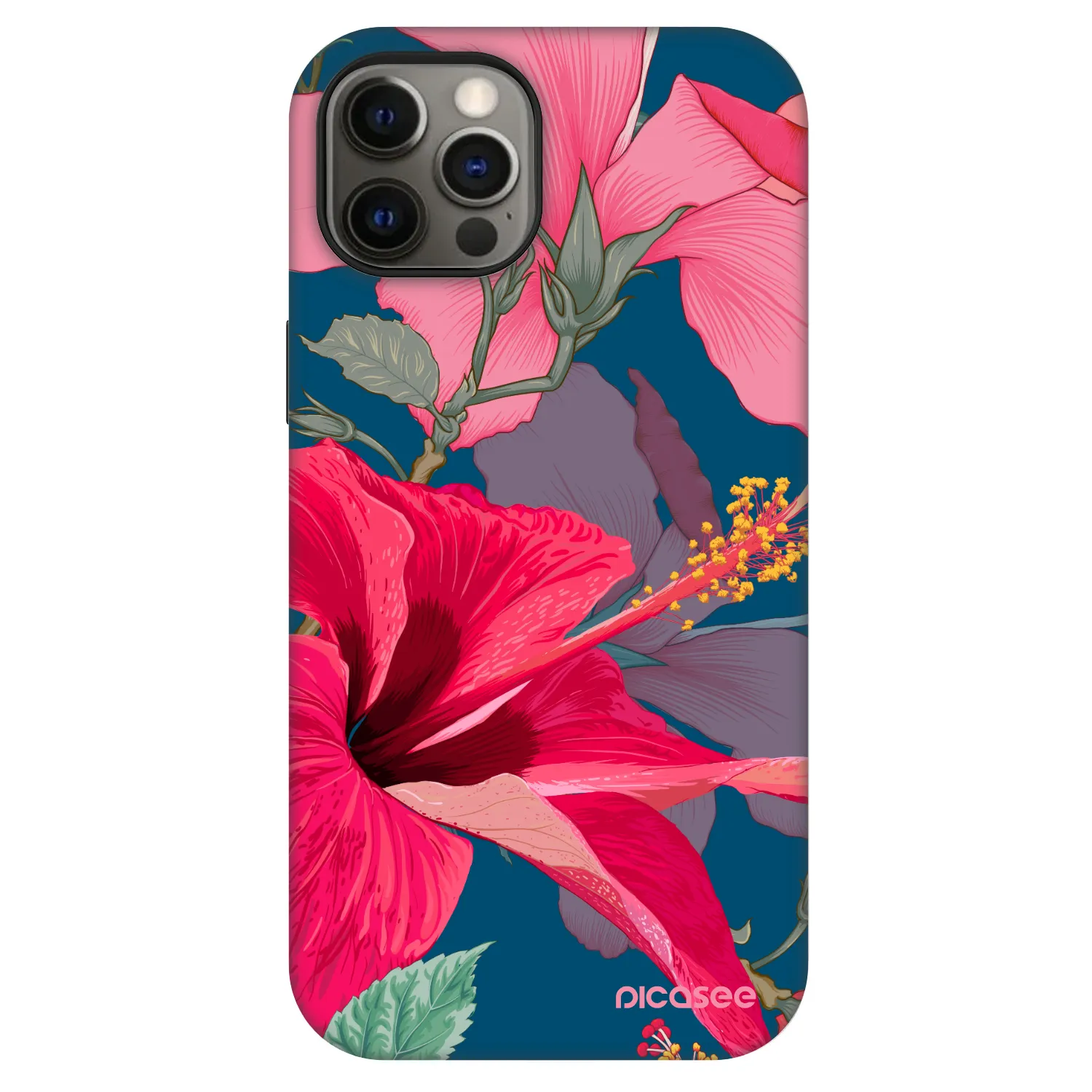 Picasee Fashion Case MagSafe pentru Apple iPhone 12 - Hibiscus