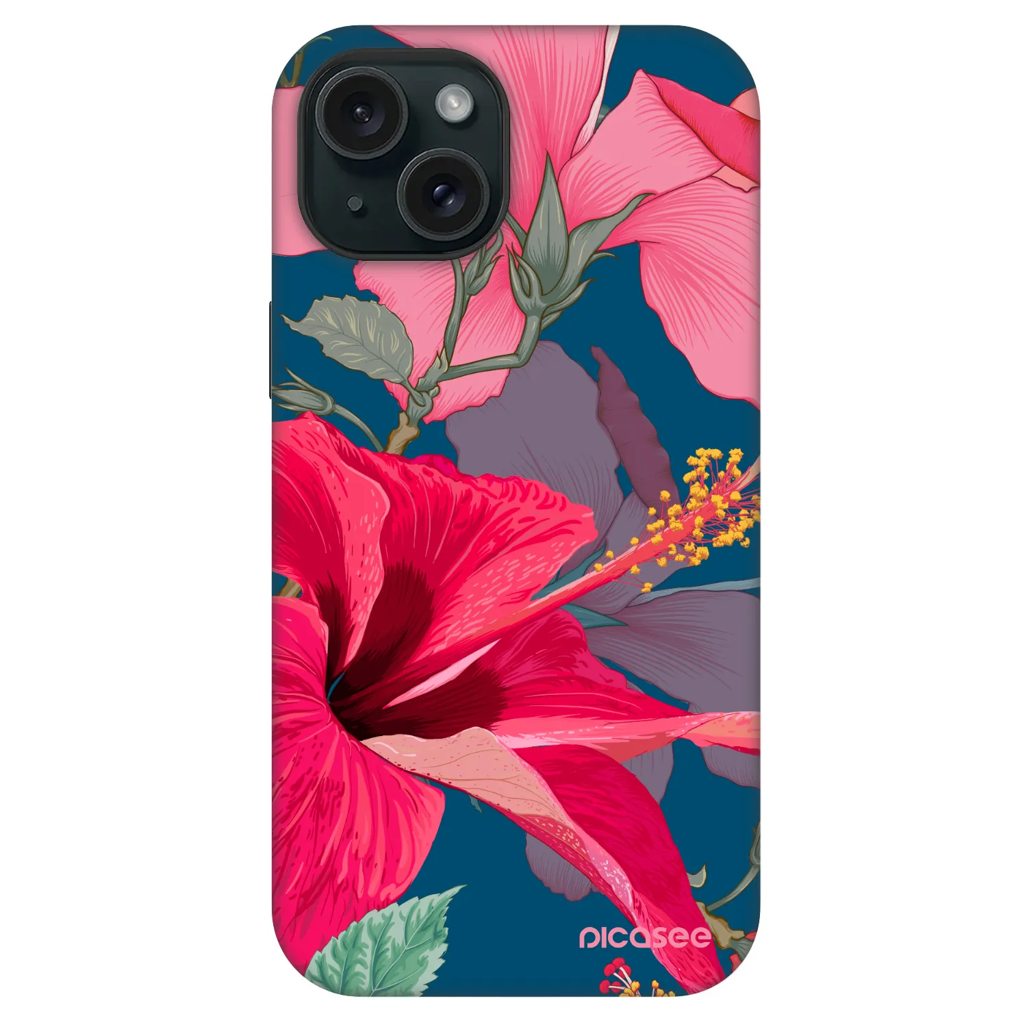 Picasee Fashion Case MagSafe pentru Apple iPhone 15 - Hibiscus